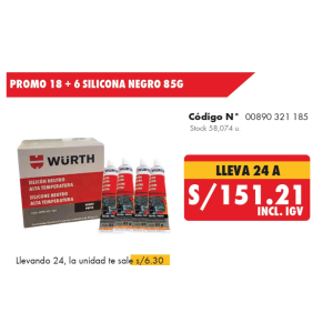 Silicona neutra negra Oferta