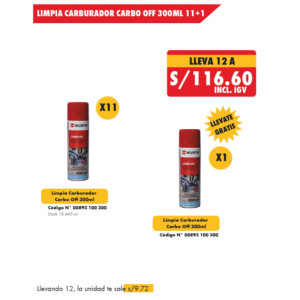 Limpia carburador Oferta