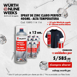 Spray de Zinc Claro Perfect...